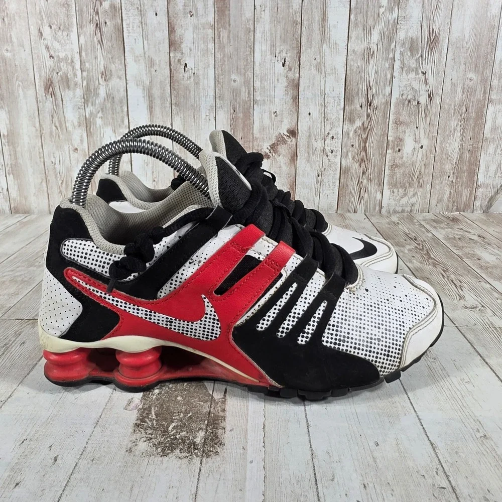 Nike Shox NZ Womens 6.5 White Black Red Running Shoes 646824-100 Retro Y2K